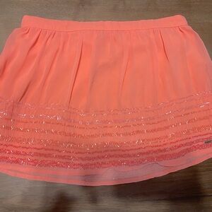 Holister mini skirt coral/pink